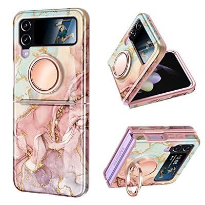 XIZYO for Samsung Galaxy Z Flip 5 Case, Cute Samsung Z Flip 5 Case Wavy  Aesthetic Curly Wave Frame Case for Women Men Slim Soft TPU Shockproof