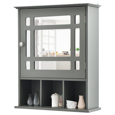 Oversized Bathroom Medicine Cabinet Wall Mounted Storage With Mirror, Hanging  Bathroom Wall Cabinet Organizer - Yahoo Shopping