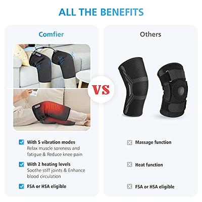 Comfier Heating Pad with Massager, Lower Back Massager for Back Pain with 2  Heat Levels & 3 Massage Modes, Heated Waist Massage Belt for Abdominal