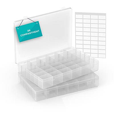 QUEFE 1 Pack 8 Grids Bead Organizers and Storage, Plastic 1 Pack