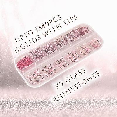 Pink Nail Rhinestones Pink Rhinestones Kawaii Nail Rhinestones