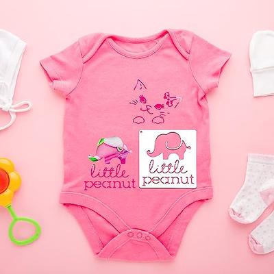  22 Pack Cute Baby Shower Stencils for Onesie