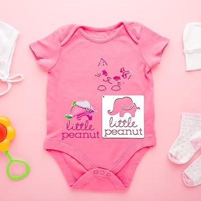 Cute Baby Shower Stencils For Onesie Decorating Kit, Shirt Fabric