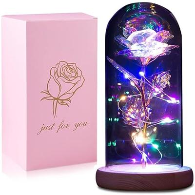 Valentines Day Gifts for Her Wife,Valentines Gifts for Mom Girlfriend  Women,Valentine's Rose Flowers Birthday Gifts for Women, Valentine Presents  for Mom,Light Up Rose Gifts for Mom Purple - Yahoo Shopping
