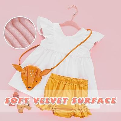 ManGotree Baby Velvet Hangers with 360° Swivel Rose Gold Hook, 10.95  Non-Slip Toddler Hangers, Ultra Thin Space Saving Children's Clothes Hanger,  15 Pack (Light Pink) - Yahoo Shopping