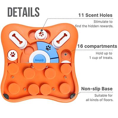 Dog Puzzle Toys, Squeaky Treat Dispensing Dog Enrichment Toys for IQ  Training and Brain Stimulation, Interactive Mentally Stimulating Toys as  Gifts for Puppies, Cats, Small, Medium, Large Dogs 