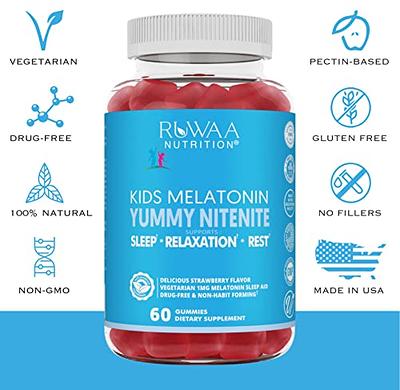 Zarbee's Kids Sleep 1mg Melatonin Chewables, Drug-Free, Natural