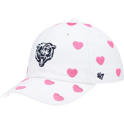 Women's '47 White Chicago Bears Confetti Clean Up Logo Adjustable Hat