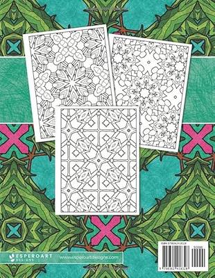 Mesmerizing Seamless Patterns: Relaxing Coloring Book for Adults