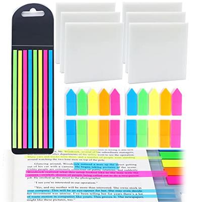 Pastel Rainbow Sticky Notes With Case - Stripes, Page Markers For