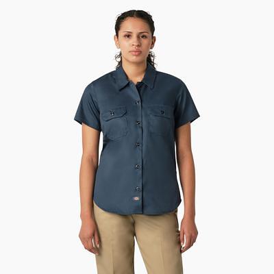 Dickies Women's 574 Original Work Shirt - Dark Navy Size S (FS574)