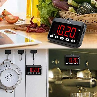 LED Digital Timer Kitchen Cooking Alarm Magnetic Yoga Countdown Stopwatch