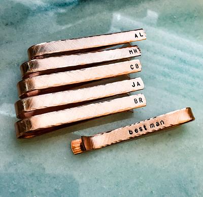 Personalized Tie Clip Wedding Gifts Groomsmen Gifts 