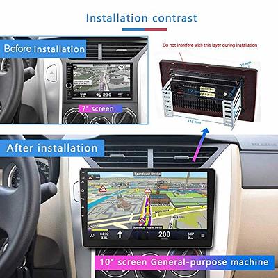 Android 13 Double Din Car Stereo with WiFi GPS Navigation,9.7 Vertical  2.5D Touchscreen Car Radio with iOS/Android Mirror Link,Bluetooth,FM
