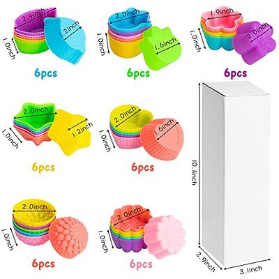 Silicone Cupcake Moulds 2 Cups - Round Shape