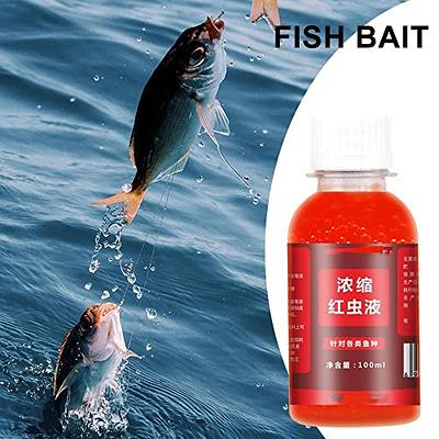 Fish Lures Attractant Concentrated Red Worm Liquid Bait Fish