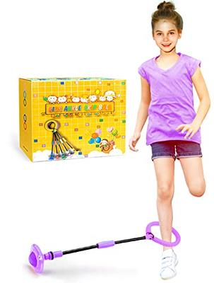 BEBJUIL Kids Skip Ball,Foldable Ankle Skip It Ball Flashing