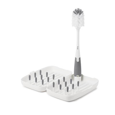 Oxo Tot Bottle Brush With Bristled Cleaner & Stand - Gray : Target