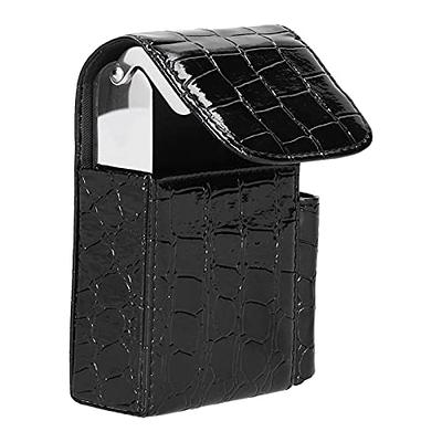  Portable Cigarette Case Holder, Flip Type PU Leather Box for 20  Regular Size Cigarettes Pressure Resistant and Fashionable Design : Health  & Household