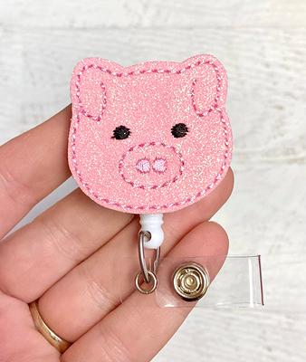 Nurse Badge 2Pcs Nurse Badge Card Nurse Badge Buddy with Retractable Badge  Reel Badge Clip Glitter Pink Horizontal Badge Holder Badge Accessories for