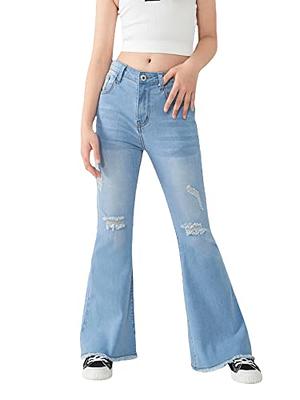 VIPONES Bell Bottom Jeans for Women High Waisted Flare Jean Elastic Waist  Stretch Skinny Denim Pants(