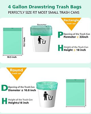 For Good Compostable 4 Gallon Capacity Small Trash Bag, 25 count
