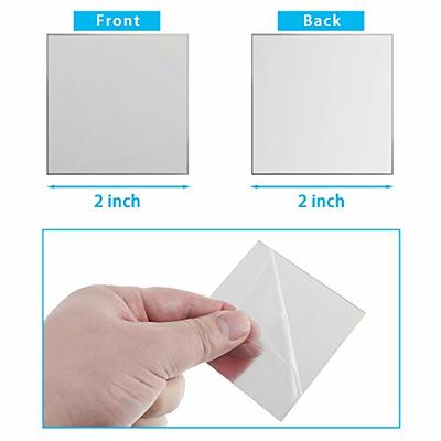 50 Pieces Mini Size Square Mirror Adhesive Small Square Mirror Craft Mirror  Tiles for Crafts and DIY Projects Supplies Home Decoration (1 x 1 Inch)