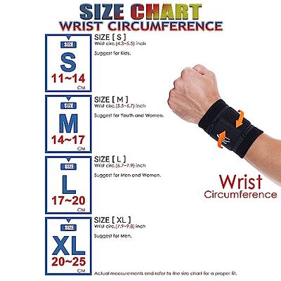 HiRui 2 PACK Wrist Compression Strap and Wrist Brace Sport Wrist Support  for Fitness, Weightlifting, Tendonitis, Carpal Tunnel Arthritis, Pain