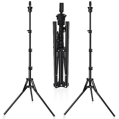 Klvied Reinforced Wig Head Stand, Adjustable Wig Stand tripod for  Cosmetology Hairdressing, Metal Mannequin Head Stand for Styling,Golden  Yellow(Mannequin Head Not Included) - Yahoo Shopping