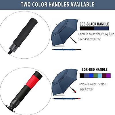  Baraida Golf Umbrella Large 62/68/72 Inch, Extra Large  Oversize Double Canopy Vented Windproof Waterproof Umbrella, Automatic Open Golf  Umbrella for Men and Women and Family(62 inch, Black) : Sports & Outdoors