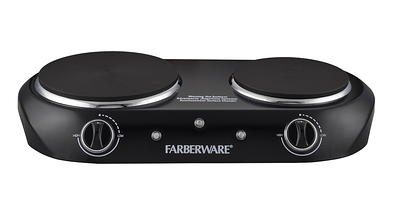 Farberware Royalty 1800 W Double Burner Black Electric Cooktop, 1 Each,  assembled product - Yahoo Shopping