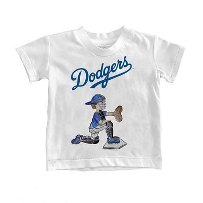 Toddler Tiny Turnip White Los Angeles Dodgers TT Rex T-Shirt