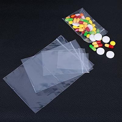 100pcs/pack Small Zip Lock Plastic Bags Reclosable Transparent Bag