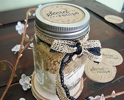 Secret Recipe Mason Jar Labels Gift Tags for Canning Lid Toppers Set of 12  - Yahoo Shopping