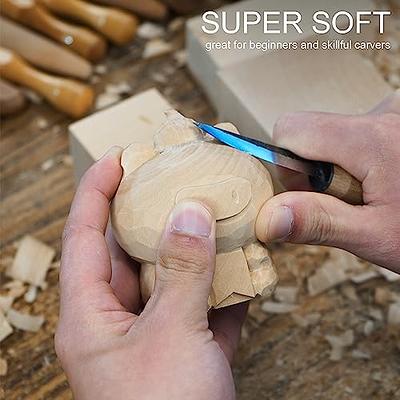 wood whittling kit with basswood wood