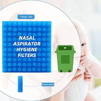  120-Pack of Premium Nasal Aspirator Hygiene Filters,  Replacement for NoseFrida Nasal Aspirator Filter, BPA, Phthalate & Latex  Free : Baby