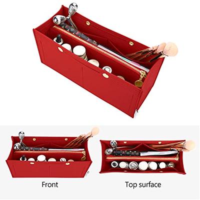 LEXSION Felt Purse Organizer Insert,Handbag Organizer with Detachalbe  Zipper Pocket for ONTHEGO MM,3 Size 8034 Red Medium - Yahoo Shopping