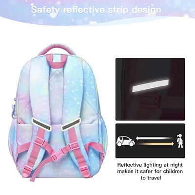 Ouo Hoorays Girls Backpack, School Backpacks, Cute Book Bag with Compartments for Teen Girl Kid Students Elementary Middle School, Kids Unisex, Size