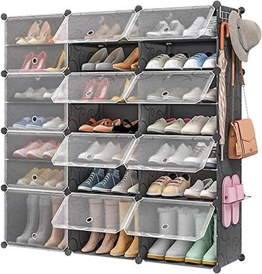 Bumusty Expandable 2 Tier Shoe Organizer Rack, Shoe Rack for Closet Dorm,  Closet Shoe Rack Storage, Small Shoe Rack for Entryway Small Space Floor  Door, Black - Yahoo Shopping