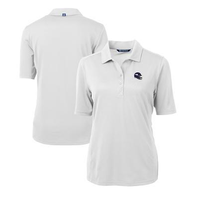 Cutter & Buck Detroit Lions Navy/White Big & Tall Virtue Eco Pique Micro  Stripe Recycled Polo