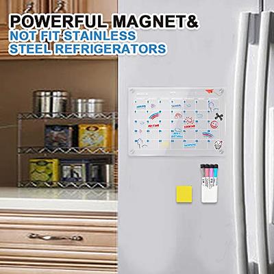  GOLIFE Magnetic Acrylic Calendar for Fridge - Dry