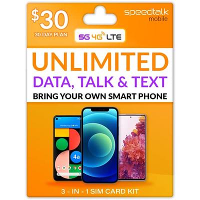 (2 Pack) Authentic Official T-Mobile SIM Card Micro/Nano/Standard GSM  4G/3G/2G LTE Prepaid/Postpaid Starter Kit Unactivated Talk Text Data &  Hotspot