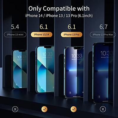  BENKS 2 Pack Privacy Screen Protector for iPhone 14 Pro  Anti-Spy Tempered Glass Film Full Coverage 9H Hardness Case Friendly Easy  Installation Bubble Free 3D Touch Support [6.1 inch] : Cell