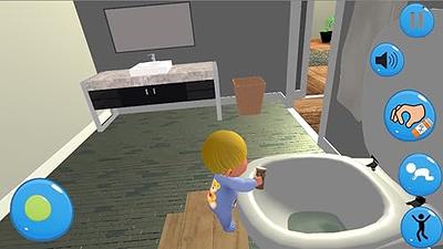 Naughty baby simulation Level 2 and 3 Gameplay, Baby prank games