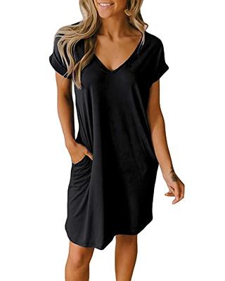 RYRJJ Womens Floral Lace Sleeve Summer Tops Casual V-Neck T-Shirts Loose  Cute Eyelet Shirts Short Sleeve Tee(Black,M)