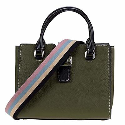 Wide Purse Strap Replacement Crossbody Handbag Stripe Adjustable Canvas Shoulder  Bag-Leather buckle color8 - Yahoo Shopping