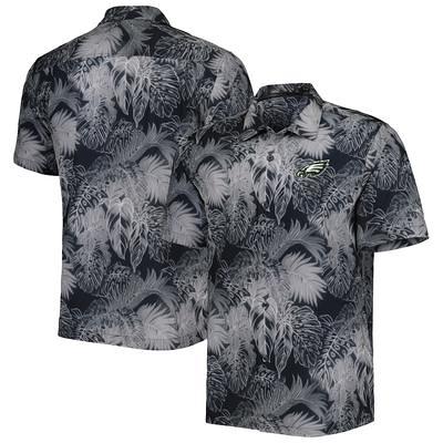 Men's Tommy Bahama College Navy Seattle Seahawks Sport Jungle Shade Camp Button-Down Shirt