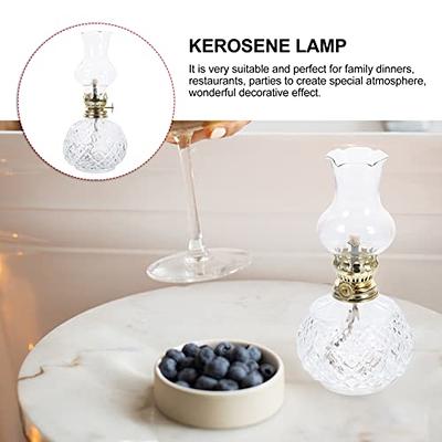 Large Glass Kerosene Oil Lamp Lantern Vintage Oil Lamps for Indoor Use  Decor Chamber Hurricane Lamp - Yahoo Shopping