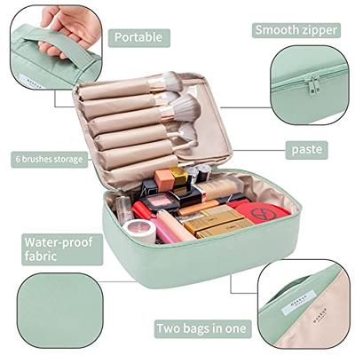 Ethereal Clear Makeup Bag, Small Makeup Bag for Purse Travel Makeup Bag for  Women TSA Approved Cosmetic Bag Waterproof Toiletry Bag Black