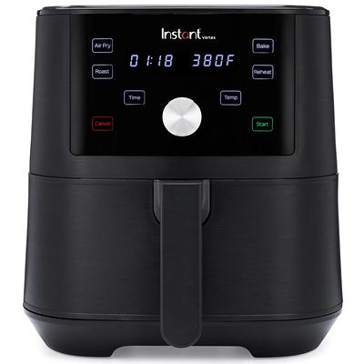 Kitchen HQ 4.875-Quart 2-in-1 Glass Air Fryer/Grill System